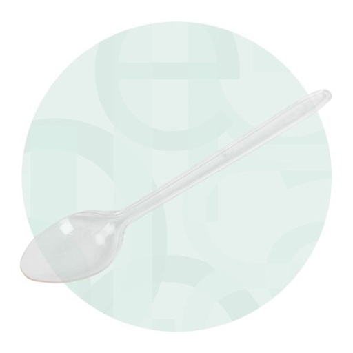 [87354] Cucharita Granita Transparente - 15 cm - bolsa 1 kg